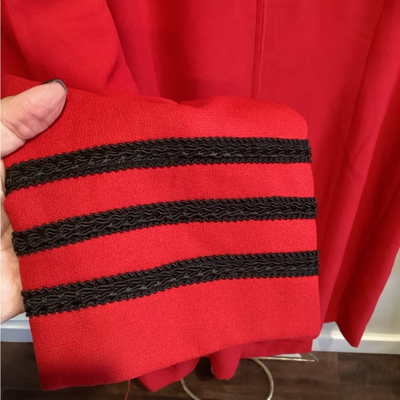 EUC - Red Wrap Dress with Black Accents - Worn Once - Sz 22w! - Picture 5 of 10